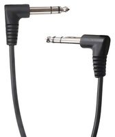 TRIGGER-CABLE-DM-210 - TRS Right Angle 6.3mm TRS Jack Plug to TRS Right Angle 6.3mm TRS Jack Plug Lead, 2.3m
