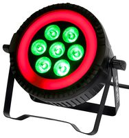 PARWASH76-RING - 7x 6W LED PAR Wash with RGB LED Ring