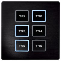 WALL PANEL FOR TR-512 BLACK - Wall Panel Remote for TR-512 Install / Pocket, Black