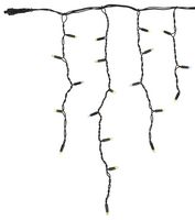 41820 - LED Rubber Icicle FX Lights, Warm White, Black, 5m