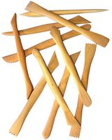 760-10 - Wooden Clay Modelling Knives - Set of 10
