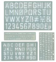 4001-4 - Lettering Stencils - Pack of 4