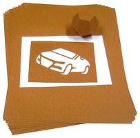 40030-20 - Oiled Manila Stencil Card - Pack of 20