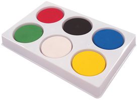 Z1019 - 6 Well Paint Palette with Paint Blocks