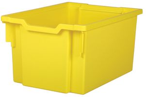 F25SY - Extra Deep Yellow Plastic Storage Tray - 430mm x 312mm x 225mm (LxWxH)