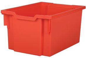 F25FR - Extra Deep Red Plastic Storage Tray - 430mm x 312mm x 225mm (LxWxH)