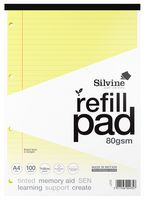 A4RPTINY - A4 Tinted 100 Page Refill Pad, Yellow