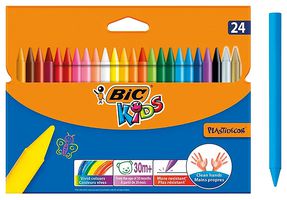 8297721 - Kids Plastidecor Sharpenable Wax Crayons, 24 Pack