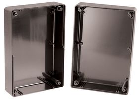 AB88 - Black ABS Box with Lid - 178x122x74mm