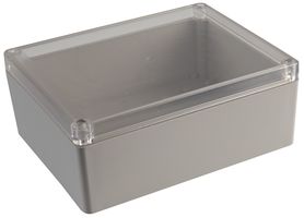 RP1285C - IP65 ABS Junction Box Enclosure with Clear Lid - 186x146x75mm