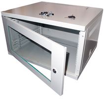CAB-W6U-EL300G - 6U 19" Grey EcoNetCab Steel Wall Mount Rack Enclosure - 320x550x300mm