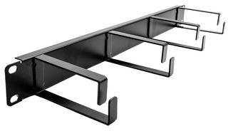 CAB-MAN-1U-10 - 1U 19" Cable Management Panel, 4 Ring