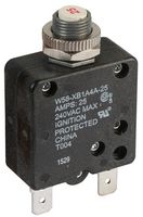 W58-XB1A4A-25 - Thermal Circuit Breaker, Push Reset, W58, 25A, 1 Pole, 50V DC, 250V AC, Panel