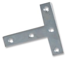 D01073 - 100mm (4") BZP Tee Plates, 10 Pack