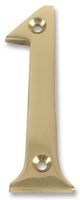 D01251 - 3" Brass Number, No. 1