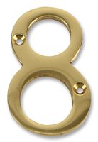 D01258 - 3" Brass Number, No. 8