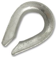 TH04EGP10 - 4mm Galvanised Wire Rope Thimbles, 10 Pack