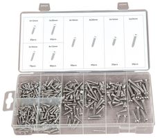 D01884 - Stainless Steel Pan Head Pozidriv Self-Tapping Screws Pack, 410 Piece