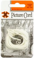 12840 - White Nylon Picture Cord, 3m