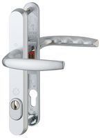 3625524 - Atlanta Long Fixing Aluminium Lever Security UPVC Double Glazed Door Handles, 70mm Door Thickness