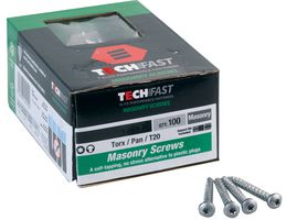 TFMSPT4845 - 4.8mm x 45mm Pan Head Torx Masonry Screws, 100 Pack