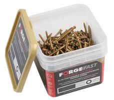 FFDSC4560TT - 4.5mm x 60mm Torx Reduced Countersunk Tan Treated Decking Screws, Trade Tub x500