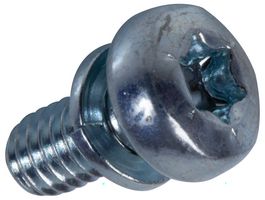 081.55.432 - M4 x 8mm ZP Steel Pan Head Torx Machine Sems Screw with Spring Washer