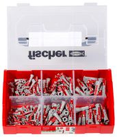 536161 - Duopower FixTainer Short Plasterboard Wall Plugs, Assorted 220 Pack