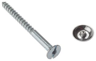 10MS2CP - 4mm x 50mm Chrome Mirror Screws, 10 Pack
