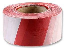 BARRIER5001640752 - Red & White Zebra Barrier Tape, 70mm x 500m