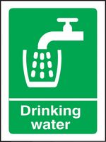 26007A - Drinking Water - Self Adhesive Sign - 100mm x 75mm