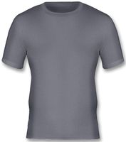 WFU2404GRY-S - Thermal T Shirt, Short Sleeve - Grey Small