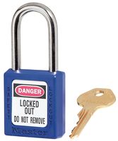 410KABLU - Safety Lockout Padlock Blue 38mm Shackle - Keyed Alike