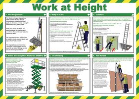 A716 - Work At Height Guidance Poster - 420mm x 590mm
