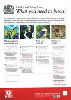 9780717663699 - A3 HSE Health & Safety Law Poster