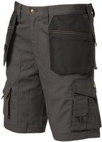 APKHT SHORT GREY 34 - Lightweight Cordura Rip-Stop Work Shorts, Grey W34"
