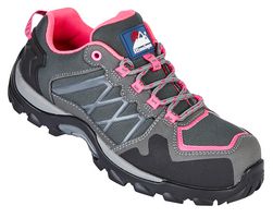 4302 6 - Ladies Metal Free Toecap Safety Trainer, Pink / Grey Size 6