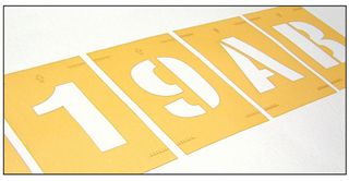 59641 - Letters A-Z, Floor Marking Stencil Safety Sign - 150mm