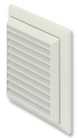 44954W - 4" 100mm Louvered Ventilation Grille, White