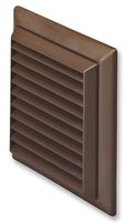 44954B - 4" 100mm Louvered Ventilation Grille, Brown