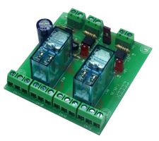 T-25 - 12V Double Input Relay with 2 Independent Double Pole Outputs