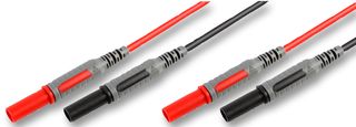 72-9350 - 10A 4mm Banana Plug to Plug Test Lead Set