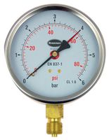 34/654/0 - Analogue Pressure Gauge 6bar