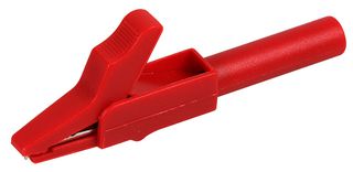 76-1205 - Insulated Crocodile Clip, 4mm, 15A, Red
