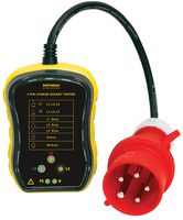 PC105/16 - 3-Phase Industrial Socket Tester, 16A