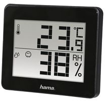 TH-130 BLACK - Desk Thermo-Hygrometer, Black