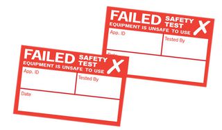250FAIL - Appliance PAT Fail Labels, Pack of 250