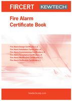 FIRCERT - Fire Alarm Certification Book, 36 Pages