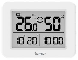 00222231 - Lefkada Digital Thermo Hygrometer, White