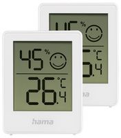 00222233 - Baros Digital Indoor Thermo Hygrometer, White, Pack of 2